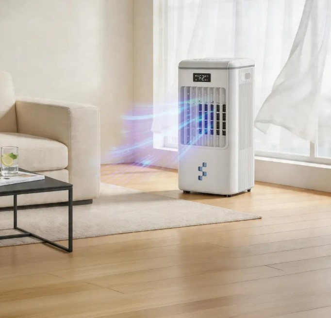 کولر آبی قابل حمل گرین لاین AC-200 با مخزن 6 لیتری مدل GNAC2006LWH