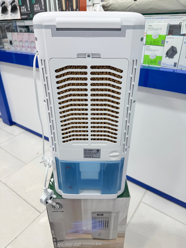 کولر آبی قابل حمل گرین لاین AC-200 با مخزن 6 لیتری مدل GNAC2006LWH