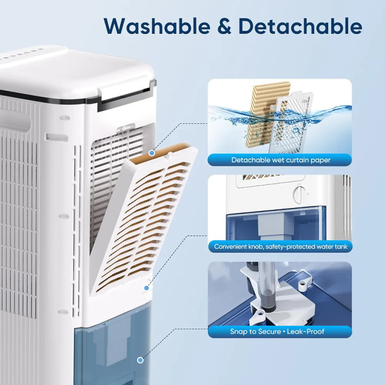 کولر آبی قابل حمل گرین لاین AC-200 با مخزن 6 لیتری مدل GNAC2006LWH