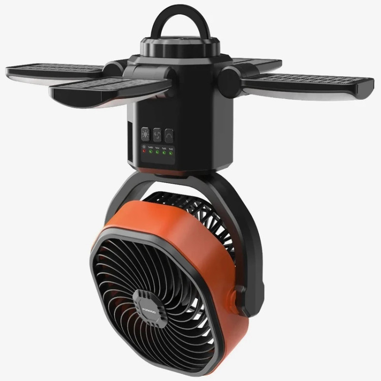 پنکه شارژی و پاوربانک خورشیدی پرودو مدل Suncharge Outdoor Solar Fan