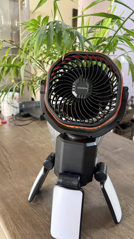 پنکه شارژی و پاوربانک خورشیدی پرودو مدل Suncharge Outdoor Solar Fan