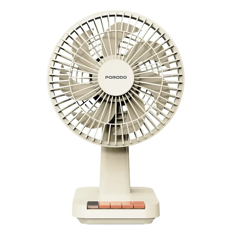 پنکه رومیزی شارژی پرودو مدل PDLFSTDF1 Porodo Chillo Desk Portable Desk Fan