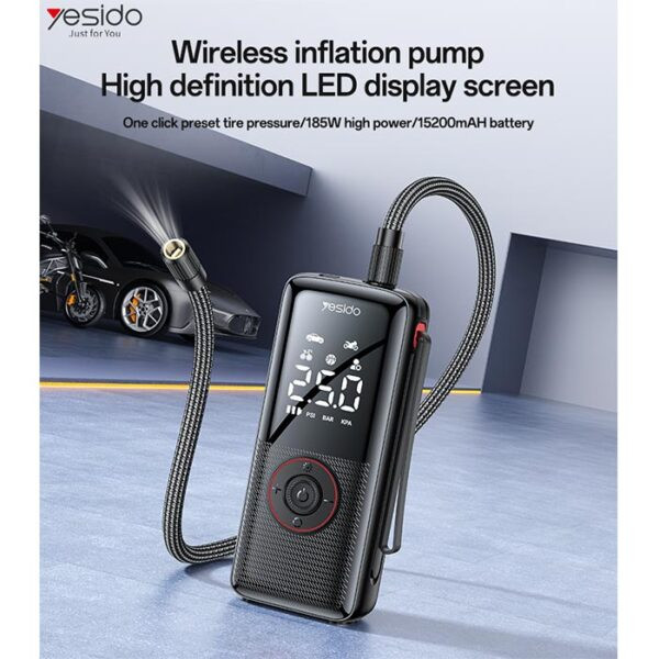 پمپ باد چندمنظوره یسیدو Yesido VC17 Tire Inflator