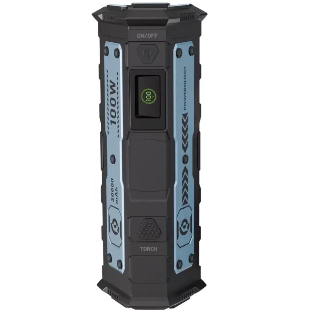پاور بانک 20000 ۱۰۰ واتی پاورولوژی Powerology مدل PPBCHA91BK با چراغ قوه