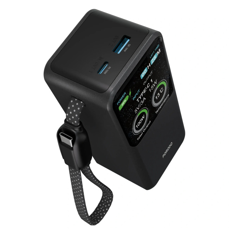 پاوربانک هوشمند 20000 میلی آمپر 100 وات پرودو Porodo POLO II 20000mAh Power Bank PDPBFCH0101