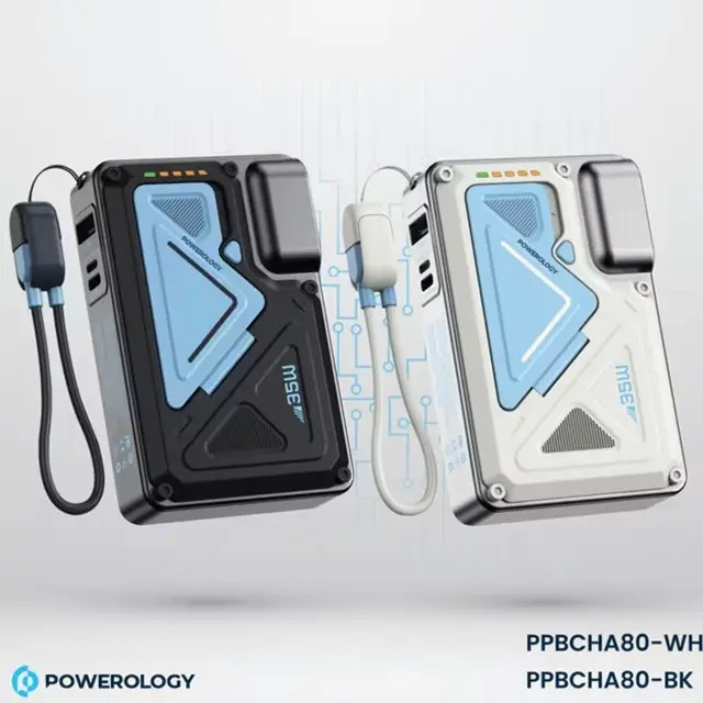 پاور بانک 10000 وایرلس و شارژر دیواری پاورولوژی Powerology PPBCHA80 برای آیفون و اندروید